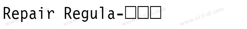 Repair Regula字体转换